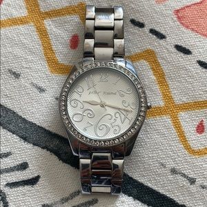 Silver Betsey Johnson Watch